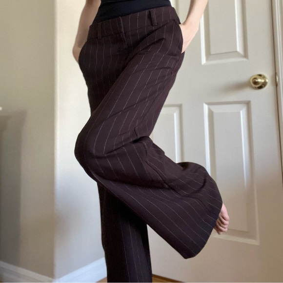 🤎Y2K Striped Low Rise Dress Pants🤎 - Picture 2 of 8